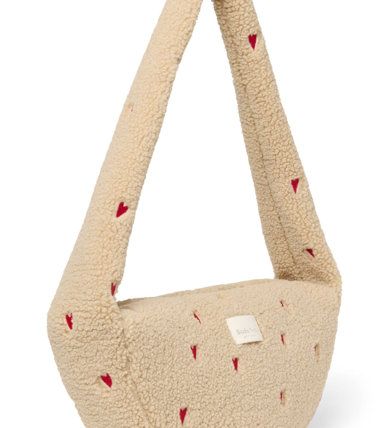 Mini crossbody taška STUDIO NOOS Ecru Teddy Hearts | Stylové doplňky pro děti a ženy | Lavly.cz