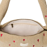 Mini crossbody taška STUDIO NOOS Ecru Teddy Hearts | Stylové doplňky pro děti a ženy | Lavly.cz
