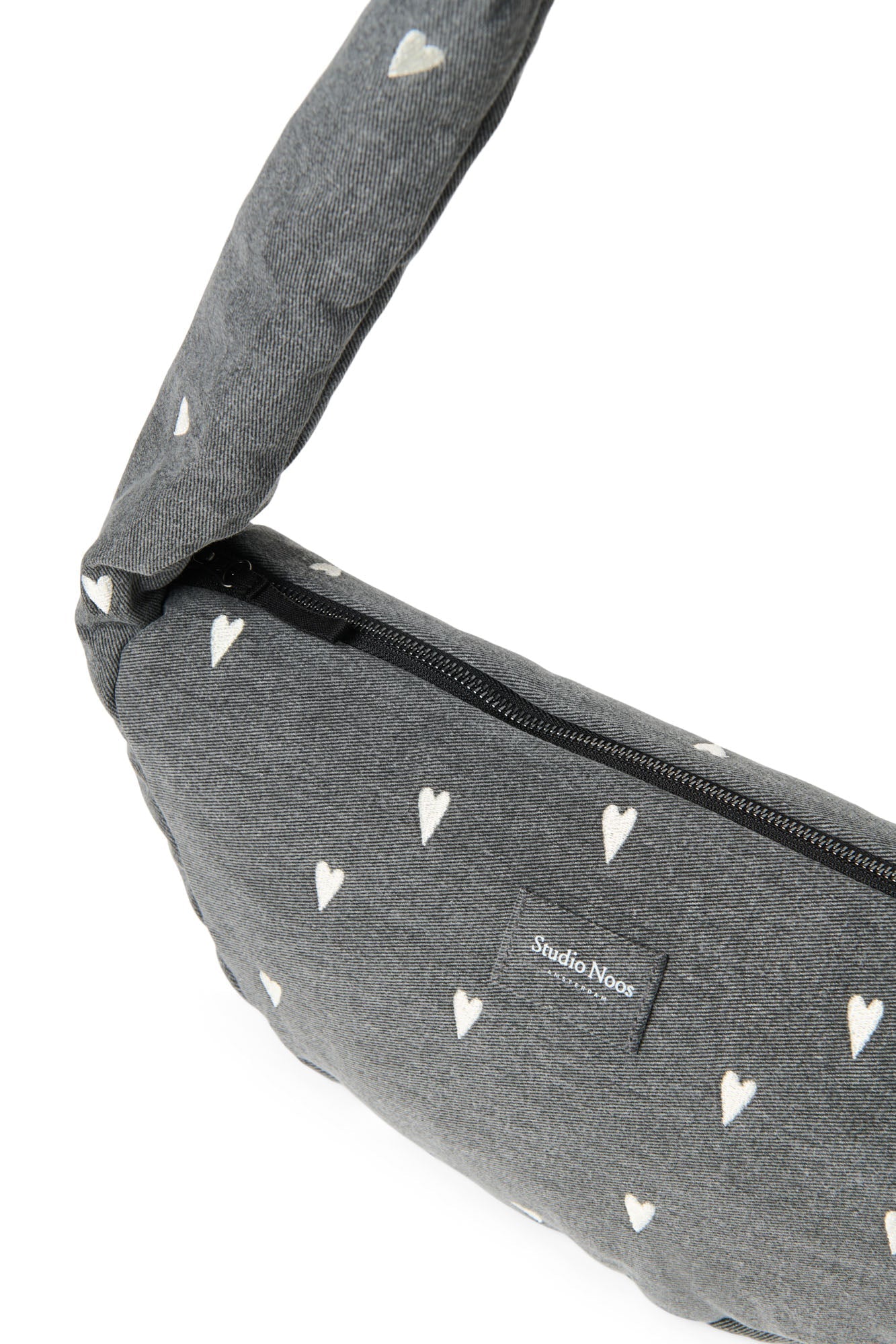 Mini crossbody taška STUDIO NOOS Grey Denim Hearts | Stylové doplňky pro děti a ženy | Lavly.cz