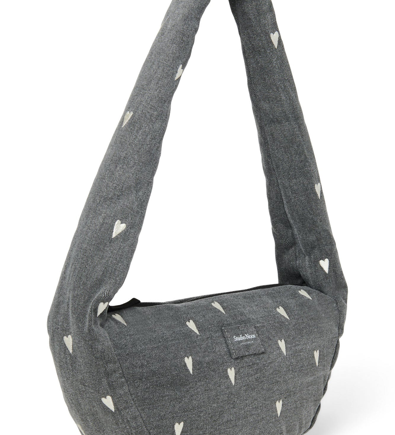 Mini crossbody taška STUDIO NOOS Grey Denim Hearts | Stylové doplňky pro děti a ženy | Lavly.cz