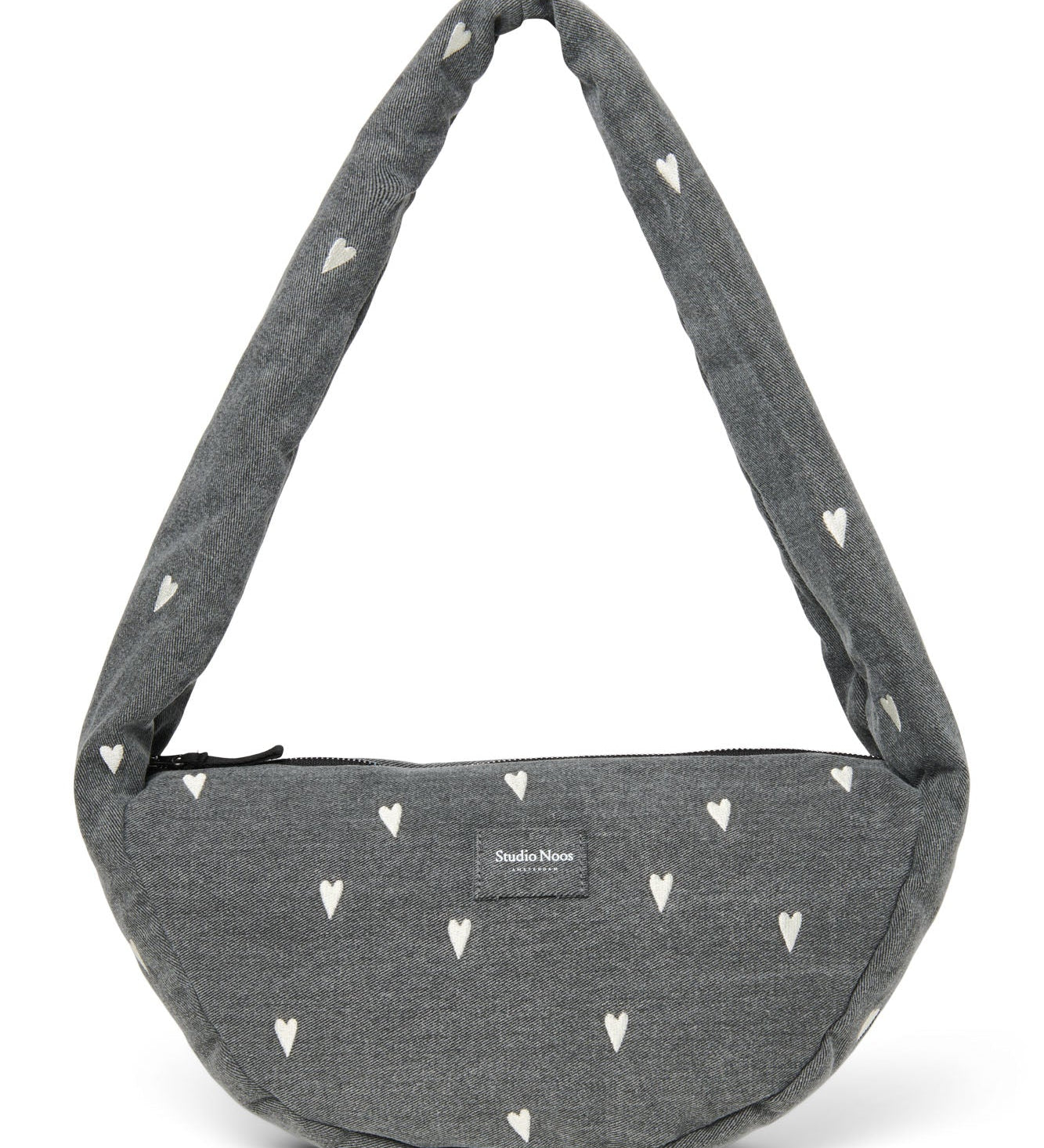 Mini crossbody taška STUDIO NOOS Grey Denim Hearts | Stylové doplňky pro děti a ženy | Lavly.cz