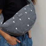 Mini crossbody taška STUDIO NOOS Grey Denim Hearts | Stylové doplňky pro děti a ženy | Lavly.cz