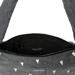 Mini crossbody taška STUDIO NOOS Grey Denim Hearts | Stylové doplňky pro děti a ženy | Lavly.cz