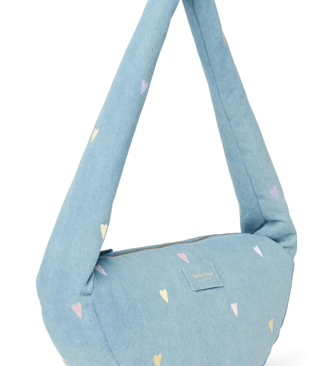 Mini crossbody taška STUDIO NOOS Light Blue Hearts Denim | Lavly.cz