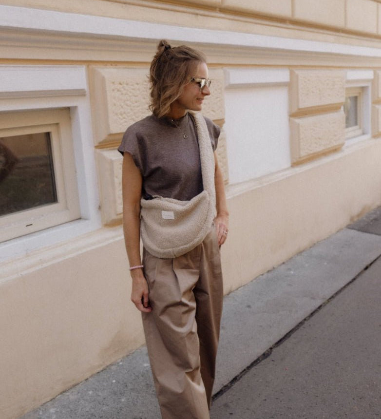 Mini crossbody taška STUDIO NOOS Teddy Ecru | Stylové doplňky pro děti a ženy | Lavly.cz