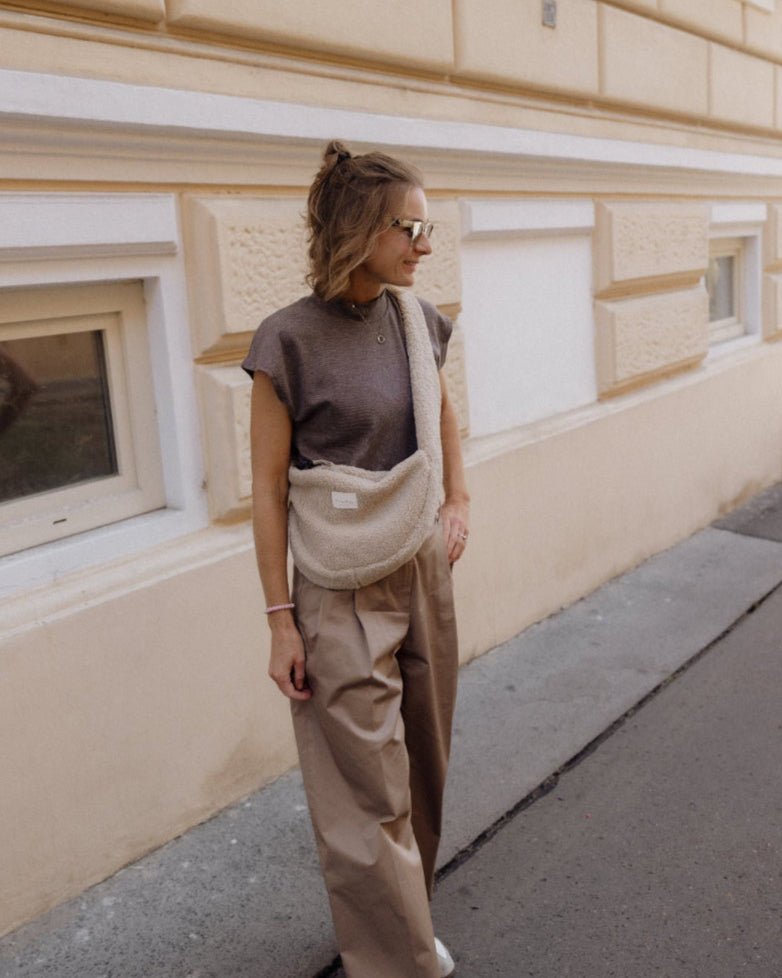 Mini crossbody taška STUDIO NOOS Teddy Ecru | Stylové doplňky pro děti a ženy | Lavly.cz