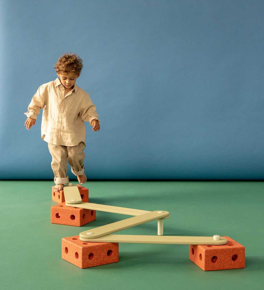 MODU Balanční dráha Burnt Orange / Dusty Green | Stylové doplňky pro děti a ženy | Lavly.cz