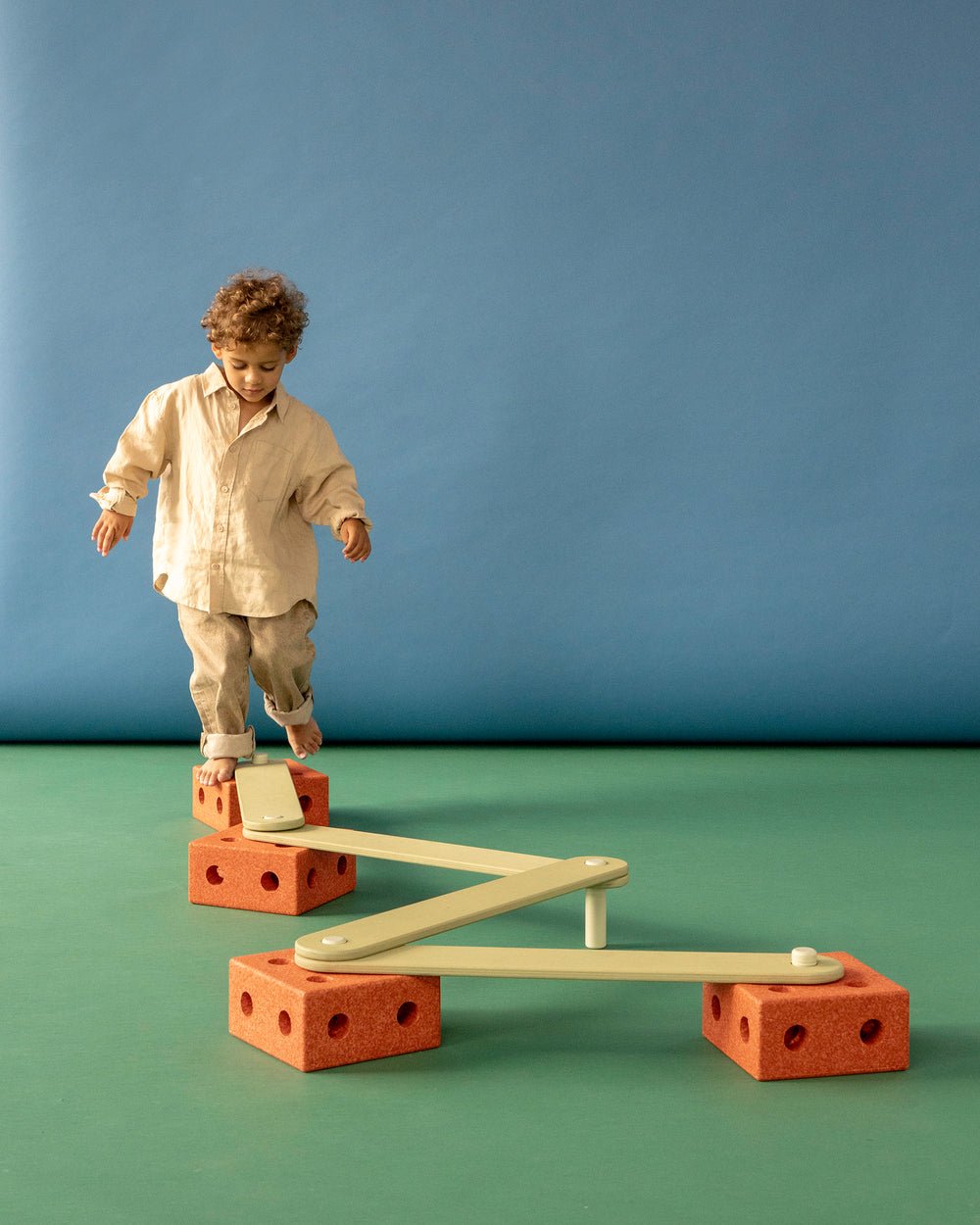 MODU Balanční dráha Burnt Orange / Dusty Green | Stylové doplňky pro děti a ženy | Lavly.cz