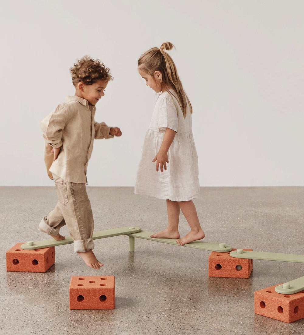 MODU Balanční dráha Burnt Orange / Dusty Green | Stylové doplňky pro děti a ženy | Lavly.cz