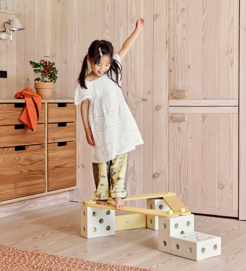 MODU Balanční dráha Ocean Sand Grey / Honey Yellow | Stylové doplňky pro děti a ženy | Lavly.cz