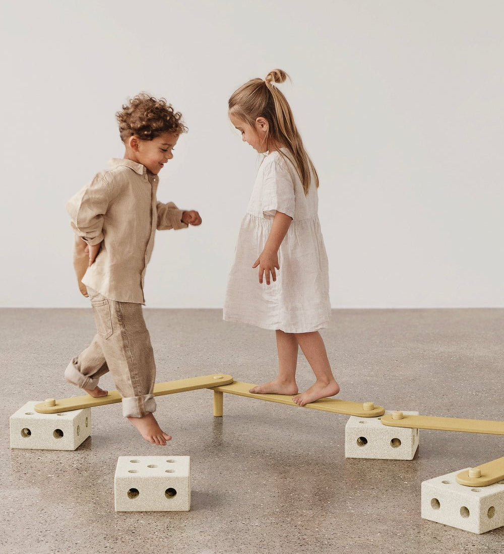 MODU Balanční dráha Ocean Sand Grey / Honey Yellow | Stylové doplňky pro děti a ženy | Lavly.cz