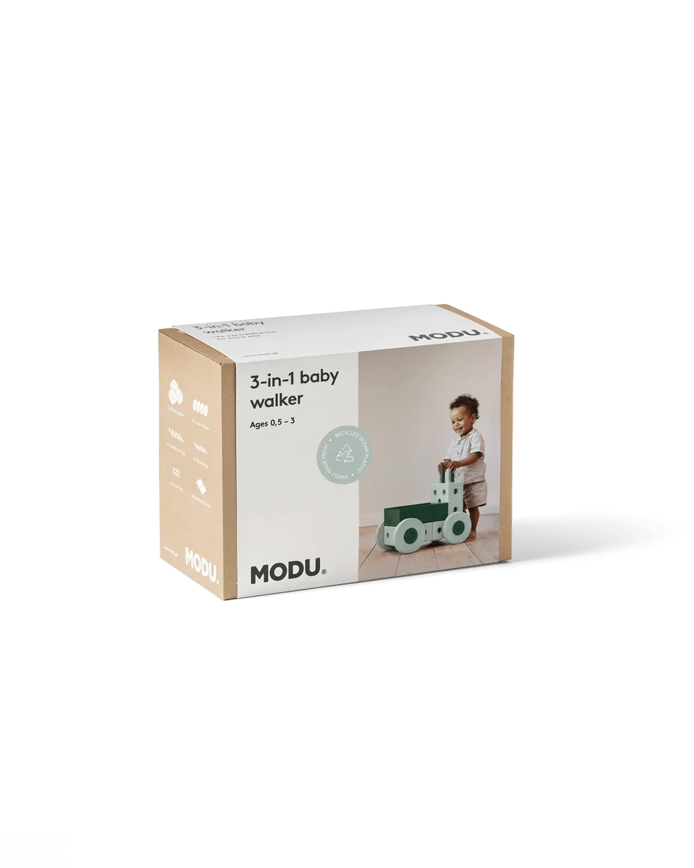 MODU Chodítko 3v1 Baby Walker Ocean Mint / Forest Green | Lavly.cz