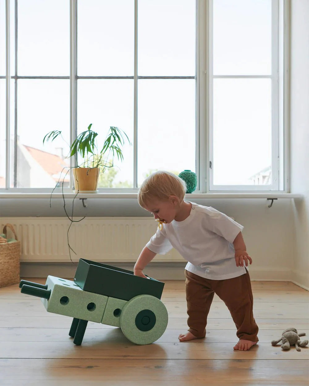 MODU Chodítko 3v1 Baby Walker Ocean Mint / Forest Green | Lavly.cz