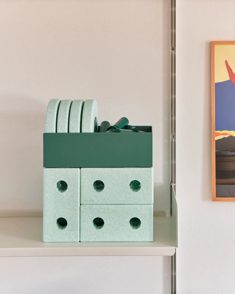 MODU Chodítko 3v1 Baby Walker Ocean Mint / Forest Green | Lavly.cz