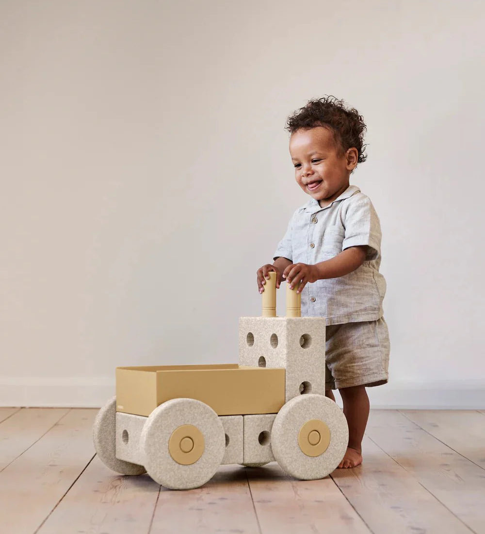 MODU Chodítko 3v1 Baby Walker Sand Grey / Honey Yellow | Lavly.cz