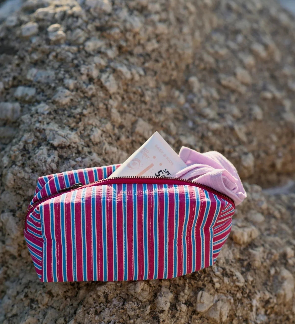 Multifunkční taška Pouch STUDIO NOOS Raspberry Poplin Striped | Lavly.cz