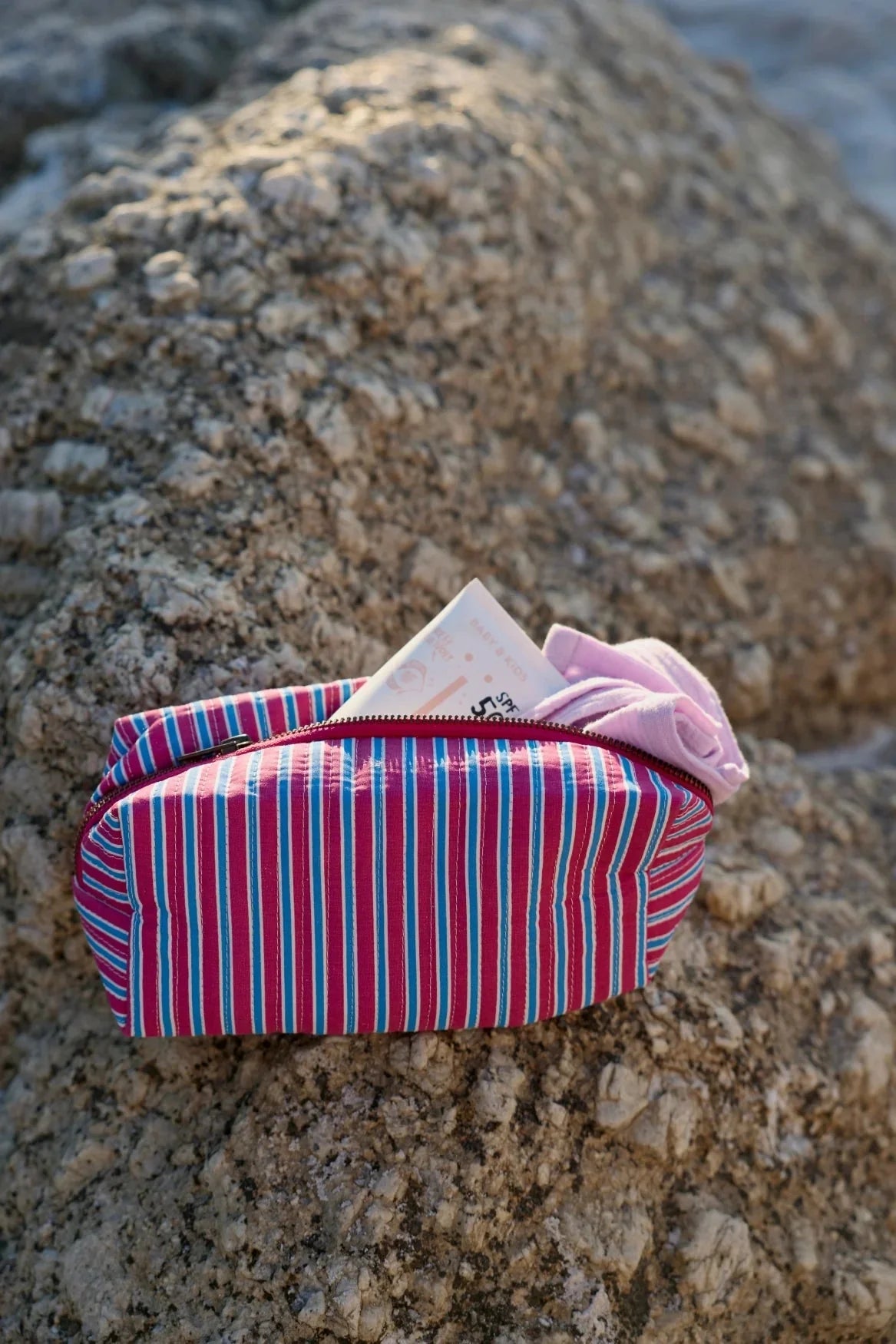 Multifunkční taška Pouch STUDIO NOOS Raspberry Poplin Striped | Lavly.cz
