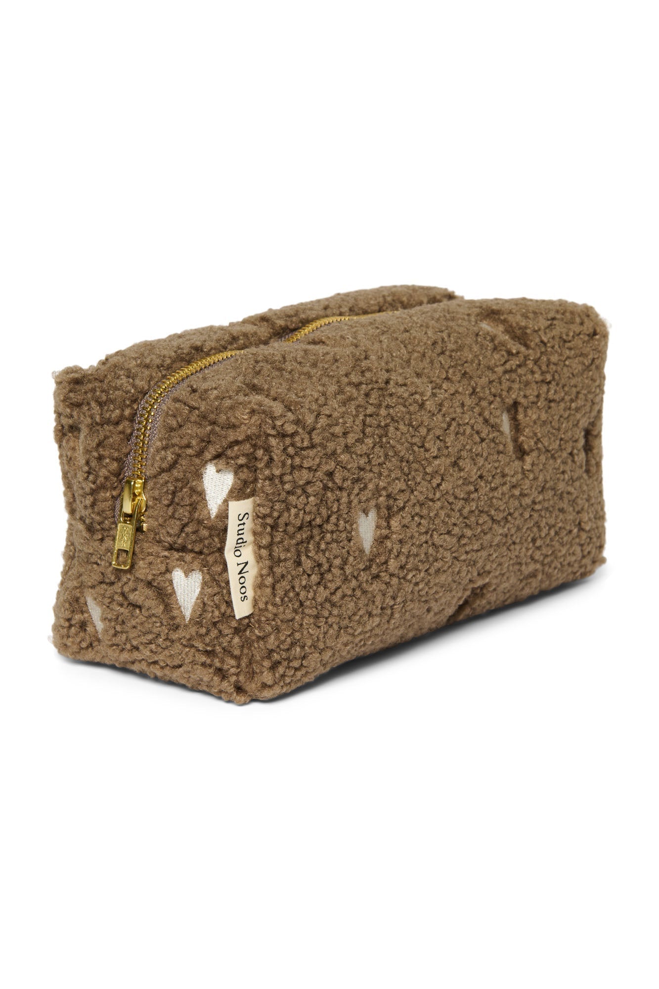 Multifunkční taška STUDIO NOOS Pouch Brown Teddy Hearts | Stylové doplňky pro děti a ženy | Lavly.cz