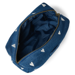Multifunkční taška STUDIO NOOS Pouch Dark Blue White Hearts Denim | Lavly.cz