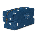 Multifunkční taška STUDIO NOOS Pouch Dark Blue White Hearts Denim | Lavly.cz