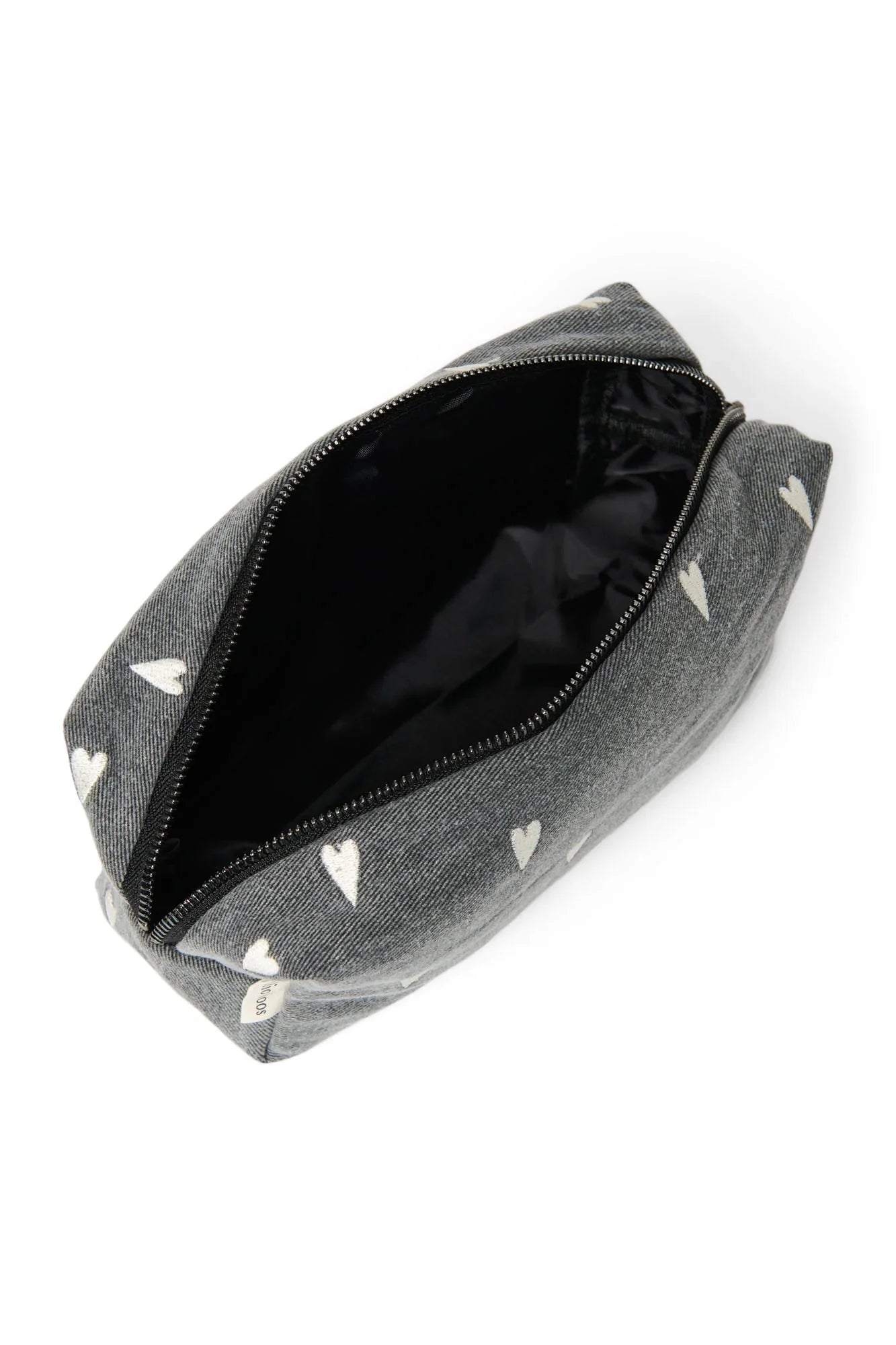 Multifunkční taška STUDIO NOOS Pouch Grey Denim Hearts | Lavly.cz