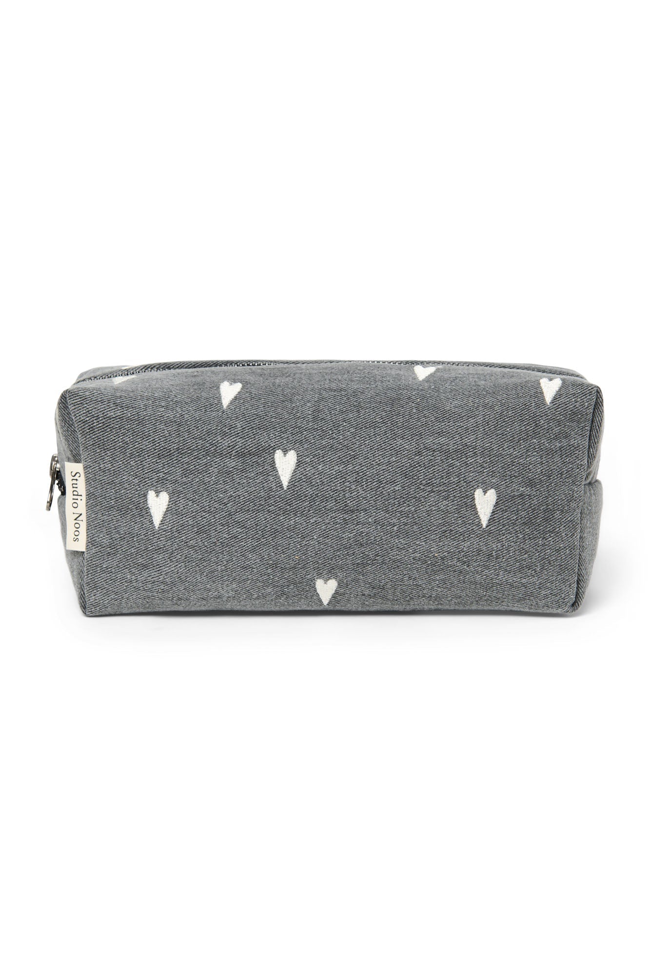 Multifunkční taška STUDIO NOOS Pouch Grey Denim Hearts | Lavly.cz