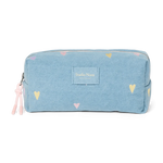 Multifunkční taška STUDIO NOOS Pouch Light Blue Hearts Denim | Lavly.cz