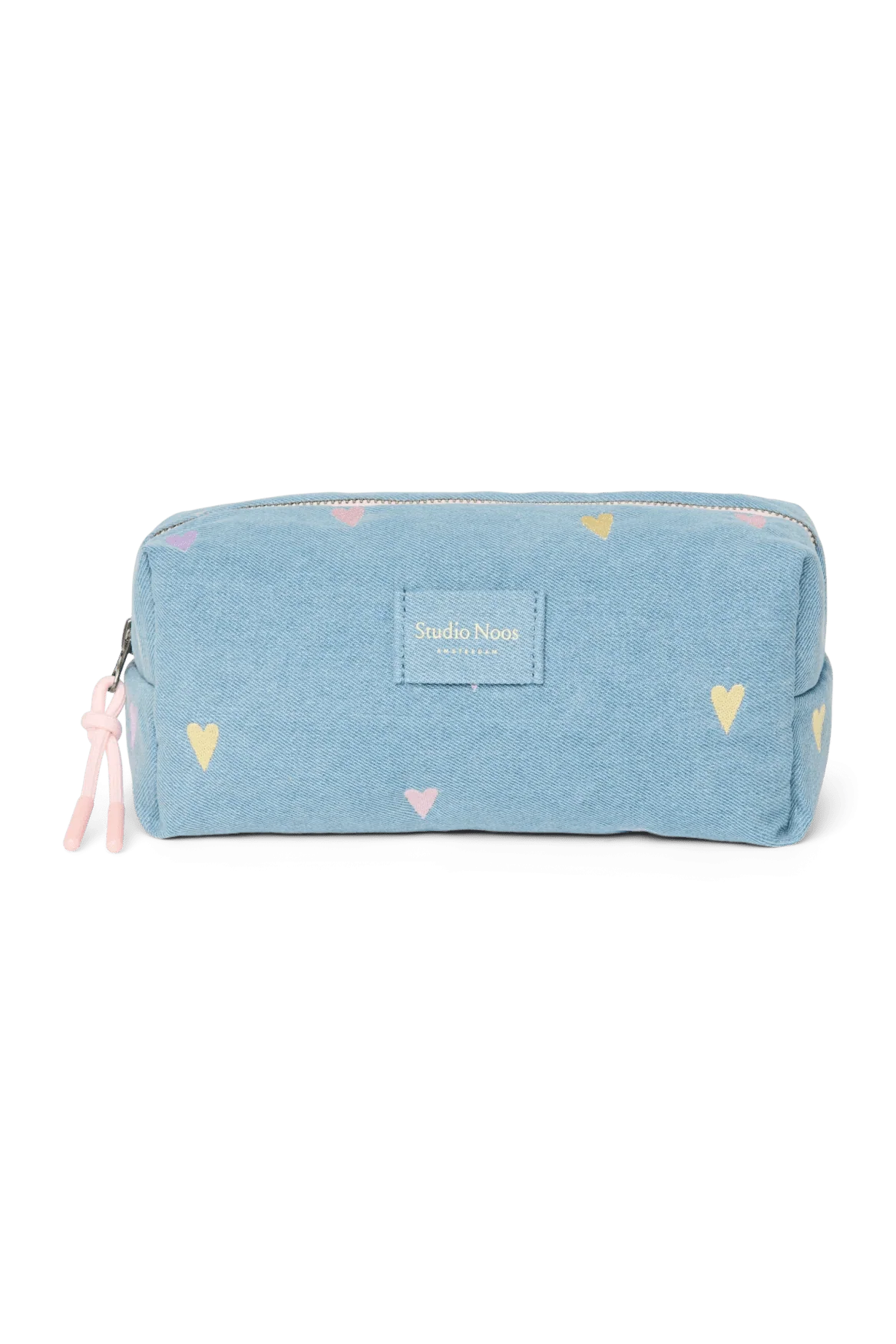 Multifunkční taška STUDIO NOOS Pouch Light Blue Hearts Denim | Lavly.cz