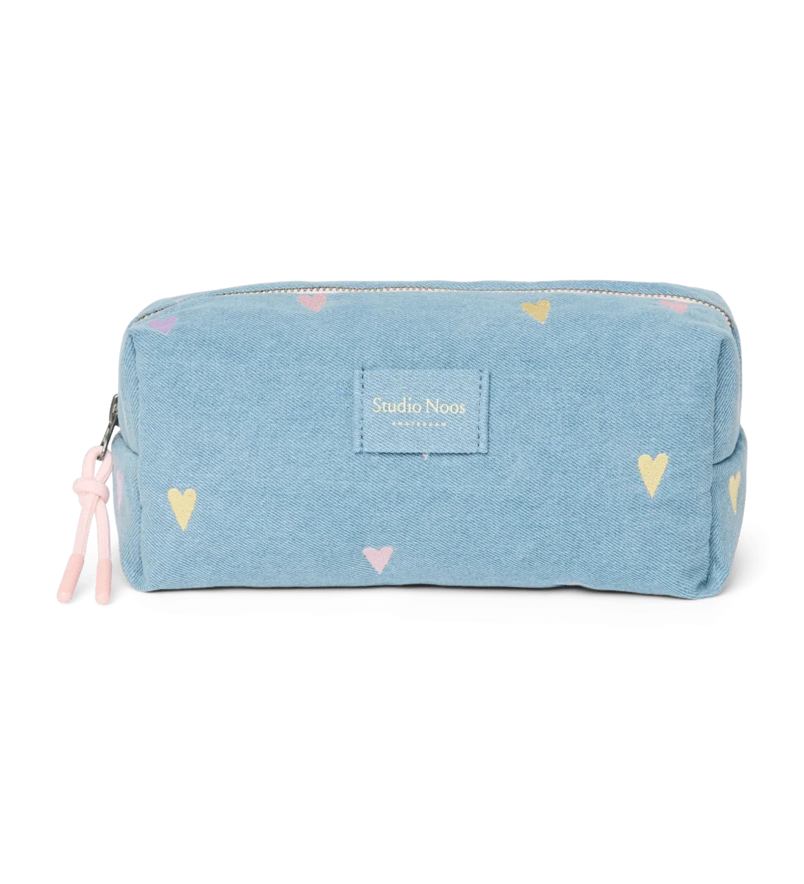 Multifunkční taška STUDIO NOOS Pouch Light Blue Hearts Denim | Lavly.cz