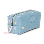 Multifunkční taška STUDIO NOOS Pouch Light Blue Hearts Denim | Lavly.cz