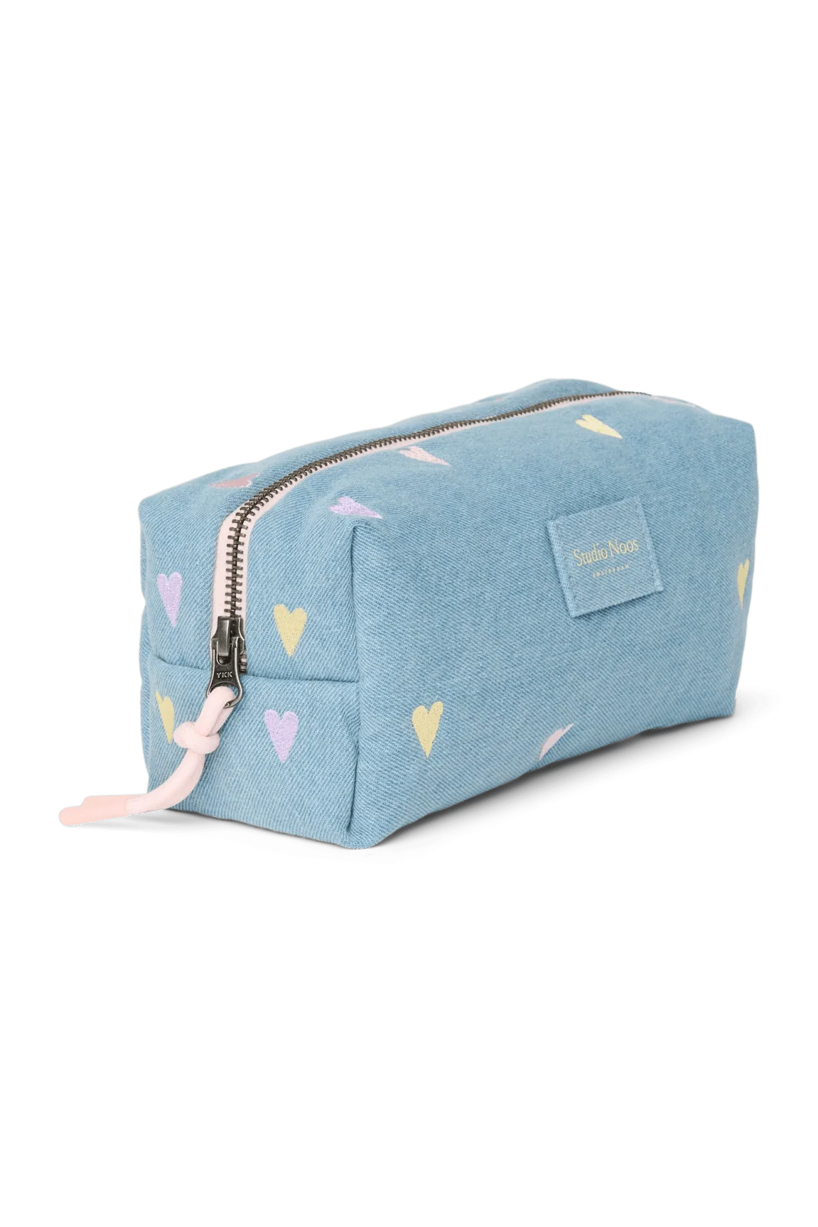 Multifunkční taška STUDIO NOOS Pouch Light Blue Hearts Denim | Lavly.cz