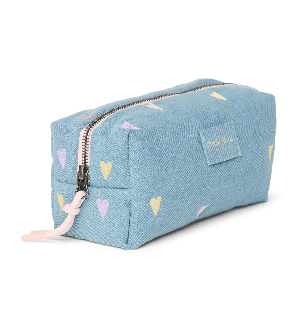 Multifunkční taška STUDIO NOOS Pouch Light Blue Hearts Denim | Lavly.cz