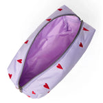 Multifunkční taška STUDIO NOOS Pouch Purple Hearts Puffy | Lavly.cz