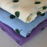 Mušelínová plena STUDIO NOOS Light Blue Clover | Lavly.cz