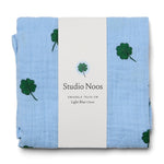 Mušelínová plena STUDIO NOOS Light Blue Clover | Stylové doplňky pro děti a ženy | Lavly.cz