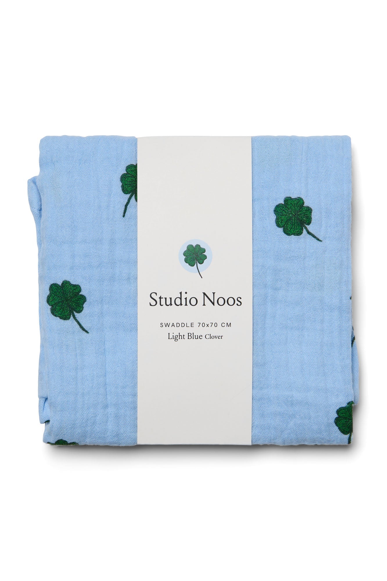 Mušelínová plena STUDIO NOOS Light Blue Clover | Stylové doplňky pro děti a ženy | Lavly.cz