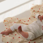 Mušelínová plena STUDIO NOOS Neutral Hearts | Stylové doplňky pro děti a ženy | Lavly.cz