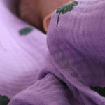 Mušelínová plena STUDIO NOOS Purple Clover | Stylové doplňky pro děti a ženy | Lavly.cz