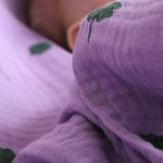 Mušelínová plena STUDIO NOOS Purple Clover | Stylové doplňky pro děti a ženy | Lavly.cz