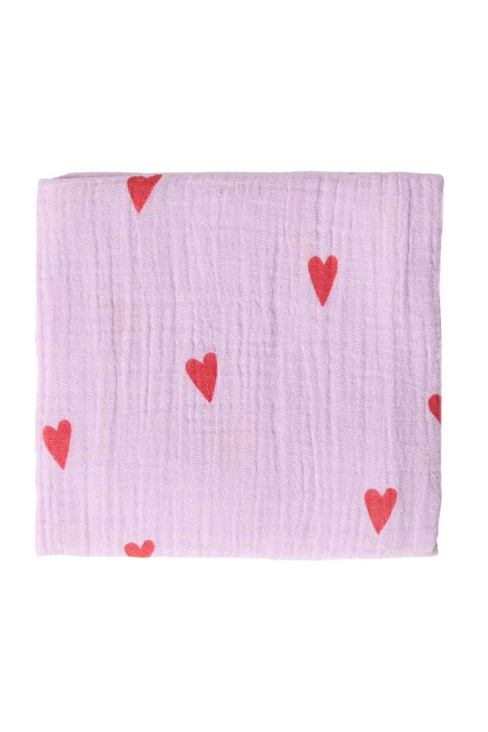 Mušelínová plena STUDIO NOOS Purple Hearts | Lavly.cz