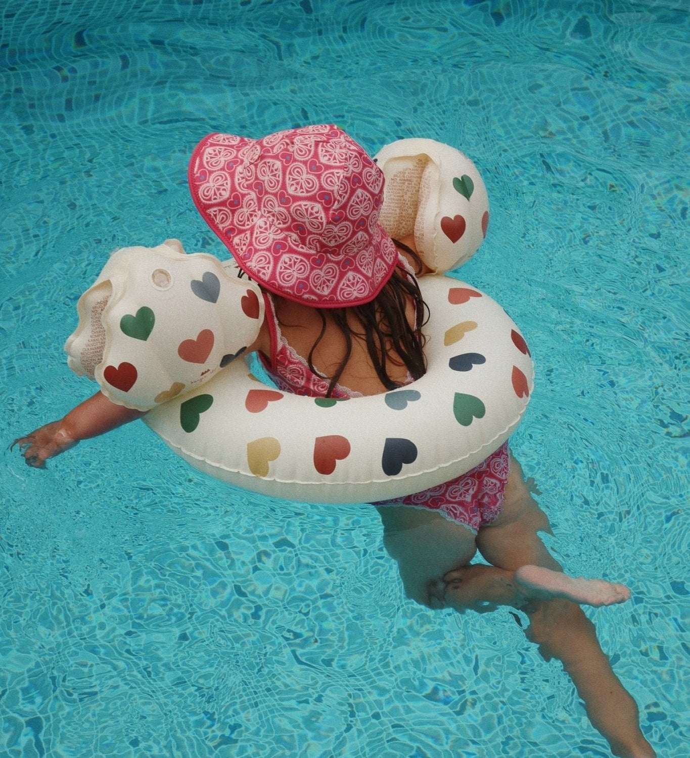 Nafukovací kruh KONGES SLOJD Bon Coeur Coloré | Stylové doplňky pro děti a ženy | Lavly.cz