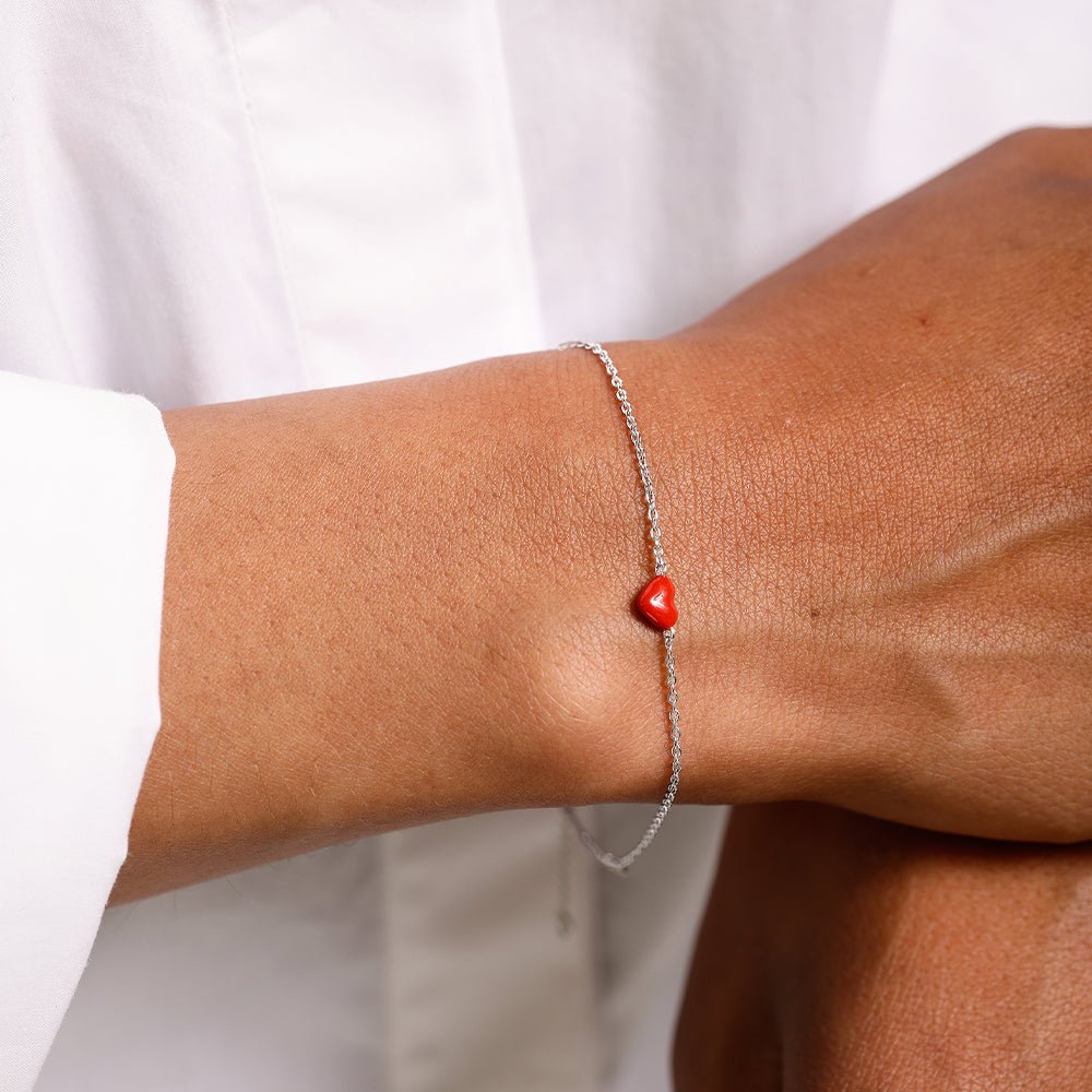 Náramek DESIGN LETTERS Little Big Love Stříbro | Stylové doplňky pro děti a ženy | Lavly.cz