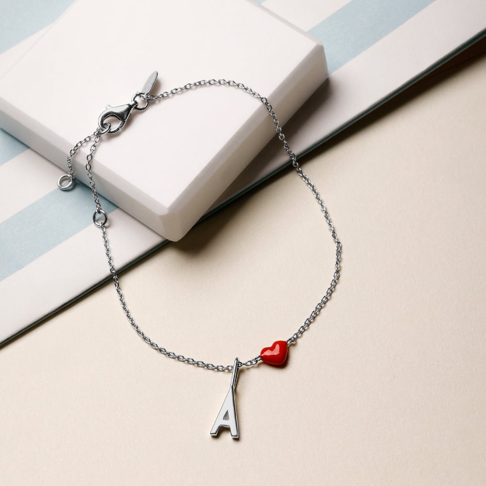 Náramek DESIGN LETTERS Little Big Love Stříbro | Stylové doplňky pro děti a ženy | Lavly.cz