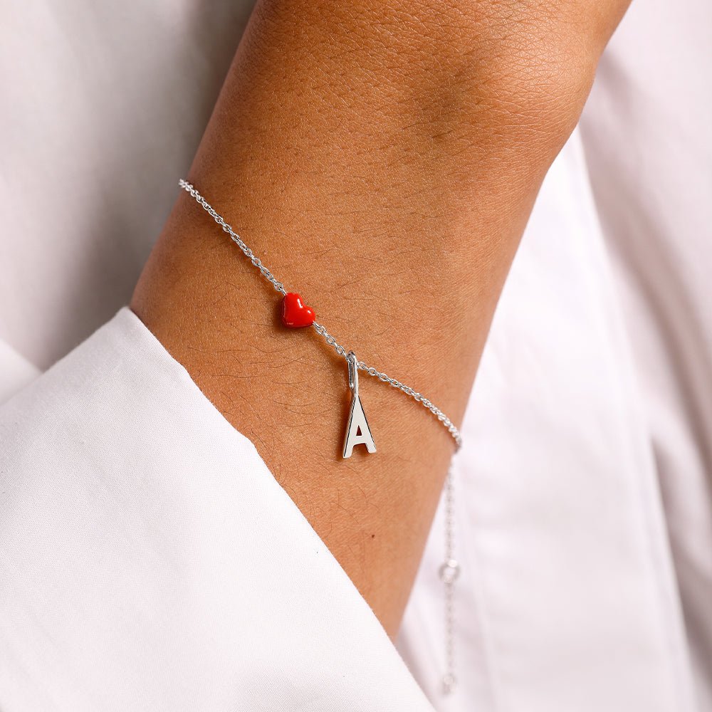 Náramek DESIGN LETTERS Little Big Love Stříbro | Stylové doplňky pro děti a ženy | Lavly.cz