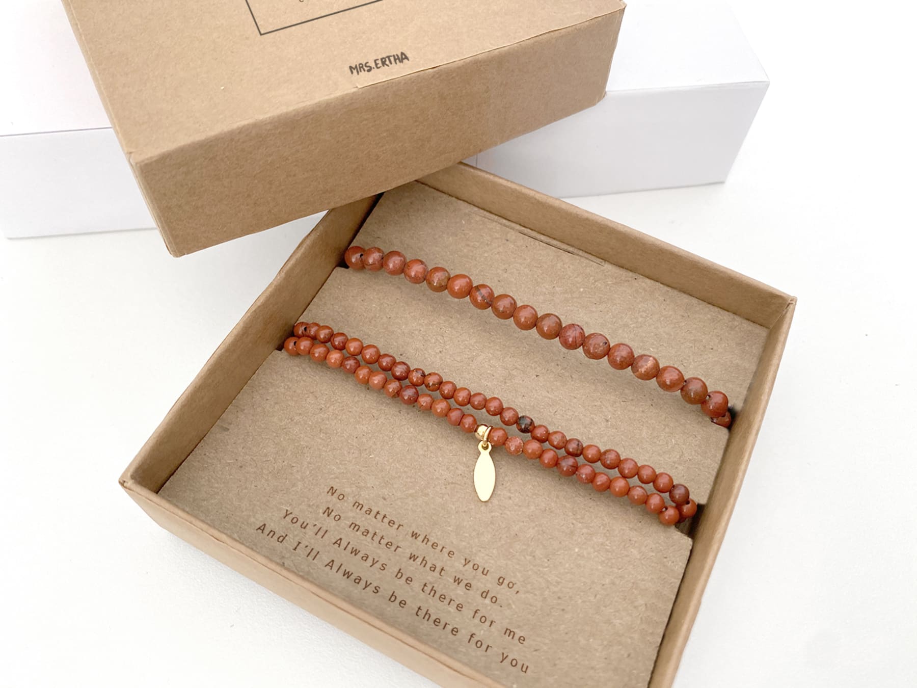 Náramky MRS. ERTHA Mother & Daughter Red Jesper | Lavly.cz