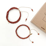 Náramky MRS. ERTHA Mother & Daughter Red Jesper | Lavly.cz