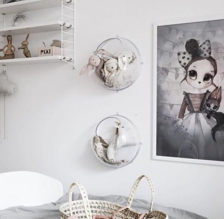 Nástěnné úložné boxy Koziol Orion - 2 kusy - Čiré | Stylové doplňky pro děti a ženy | Lavly.cz