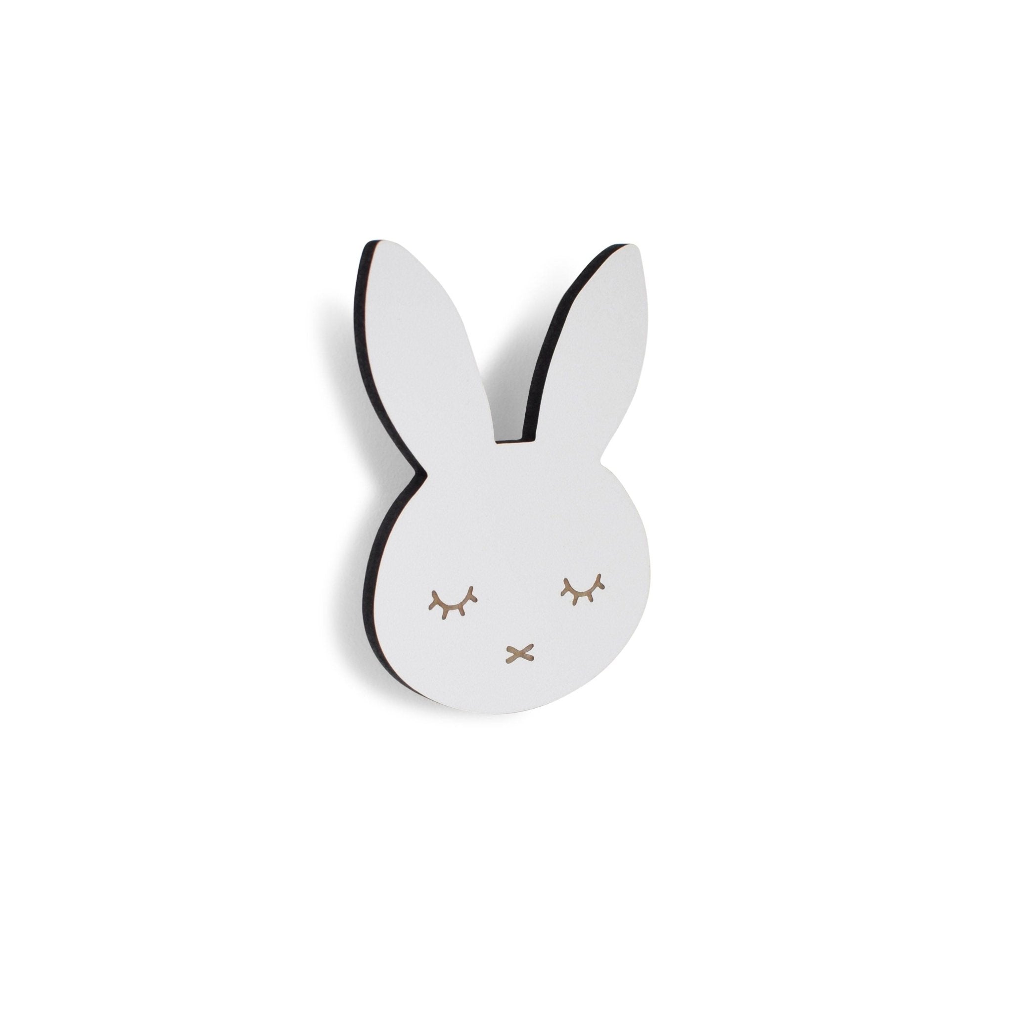 Nástěnný věšáček Králíček bílý | Stylové doplňky pro děti a ženy | Lavly.cz