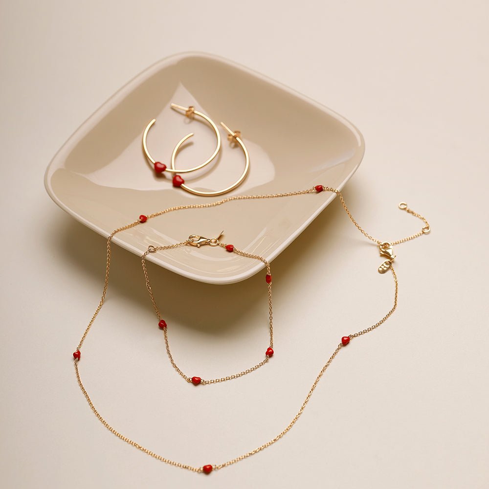 Náušnice kruhy DESIGN LETTERS Little Big Love | Stylové doplňky pro děti a ženy | Lavly.cz