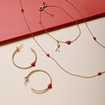 Náušnice kruhy DESIGN LETTERS Little Big Love | Stylové doplňky pro děti a ženy | Lavly.cz